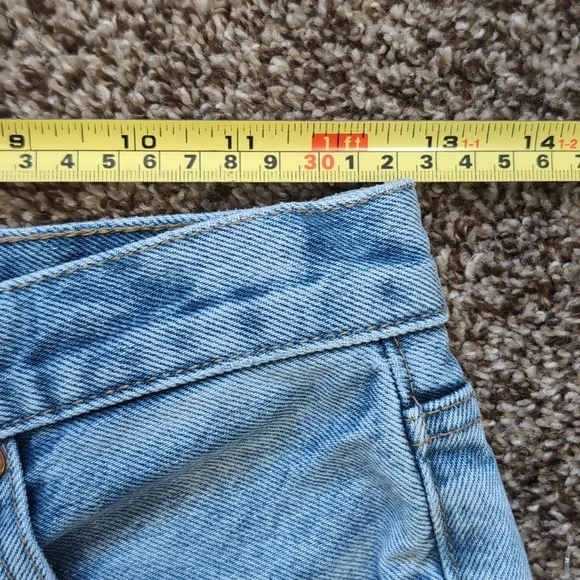 Agolde Riley High Rise Straight Cropped Denim Button-Fly Jeans Size 26 - Picture 4 of 13